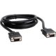 MicroConnect SVGA HD15 5m M-M fekete dupla árnyékolás , MONGG5B