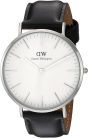 Daniel Wellington Klasszikus Sheffield ezüst fehér bőrszíjas 40 mm-es férfi karóra Új Szépséghibás