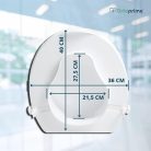 OrtoPrime WC-emelő felnőtteknek fedéllel – 10 cm
