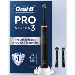 Oral-B Pro 3 Elektromos Fogkefe – Fekete Színben