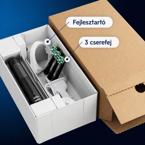 Oral-B Pro 3 Elektromos Fogkefe – Fekete Színben