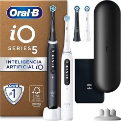 Oral-B iO 5N Duo elektromos fogkefe – fekete és fehér