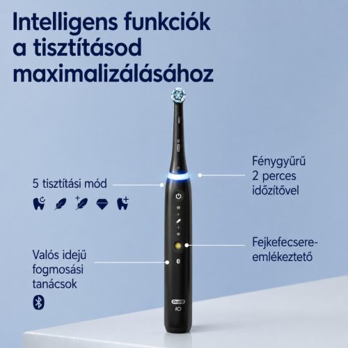 Oral-B iO 5N Duo elektromos fogkefe – fekete és fehér