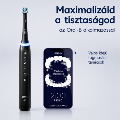 Oral-B iO 5N Duo elektromos fogkefe – fekete és fehér