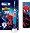Oral-B Pro Kids Elektromos Fogkefe – Marvel Spider-Man Dizájnnal, Utazótokkal