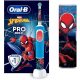 Oral-B Pro Kids Elektromos Fogkefe – Marvel Spider-Man Dizájnnal, Utazótokkal
