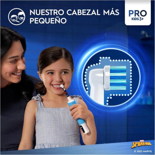 Oral-B Pro Kids Elektromos Fogkefe – Marvel Spider-Man Dizájnnal, Utazótokkal