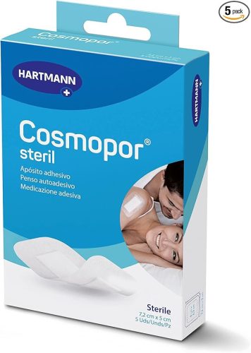 Cosmopor Steril steril sebtapasz – 10 × 6 cm (5 db)