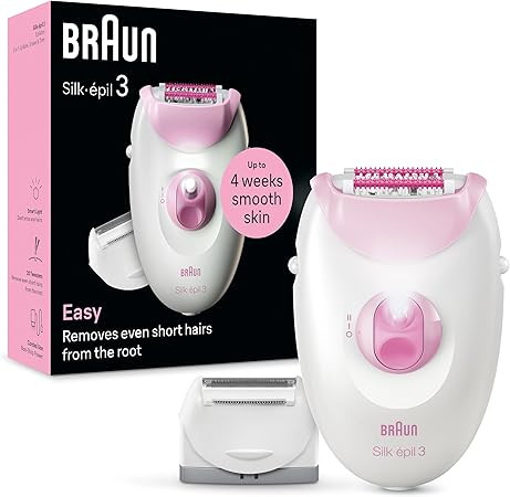 Braun Silk-épil 3 kábeles epilátor (rózsaszín)