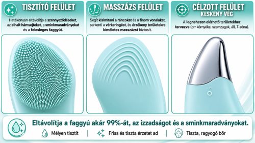 BEPER P302VIS002 arctisztító kefe és szemkörnyék-masszírozó