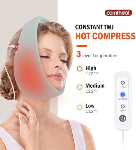 Comfheat állkapocs melegítő párna – TMJ terápiához (USB)