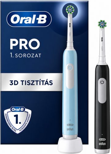 Oral-B Pro Series 1 Elektromos Fogkefe Szett – Kék–Fekete