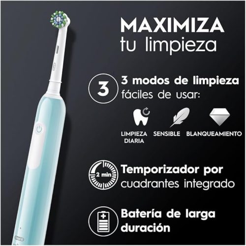 Oral-B Pro Series 1 Elektromos Fogkefe Szett – Újratölthető Markolattal és Töltőállomással, Kék–Fekete