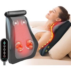   Snailax Shiatsu nyak- és hátmasszírozó párna melegítő funkcióval
