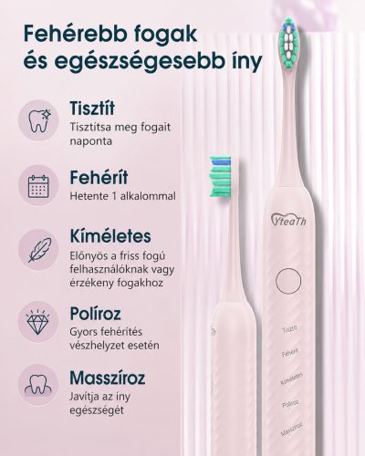 YteaTh szónikus elektromos fogkefe