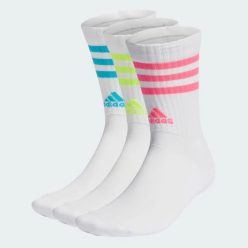   Adidas Performance uniszex hosszú sportzokni – 3 pár XXL (méret 49-51), rózsaszín, zöld, kék