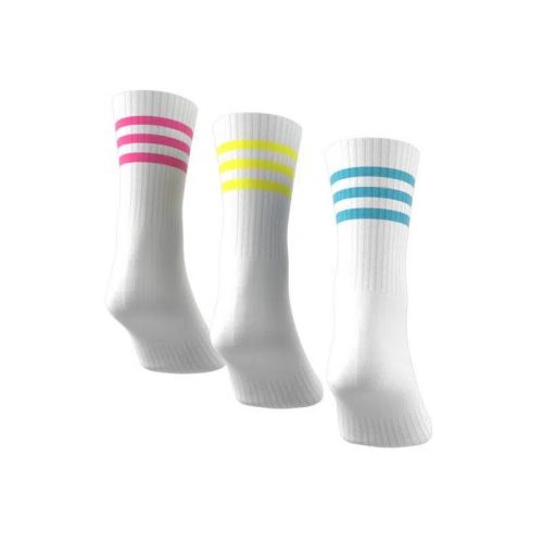 Adidas Performance uniszex hosszú sportzokni – 3 pár XXL (méret 49-51), rózsaszín, zöld, kék