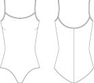 Bloch Nejor Microlux női trikó body (leotard) – L-es méret