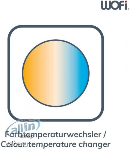 WOFI 9693.01.70.9000 mennyezeti LED panel távirányítós