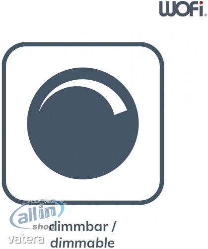 WOFI 9693.01.70.9000 mennyezeti LED panel távirányítós