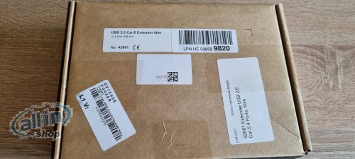 LINDY 50m 4 Port USB 2.0 Cat.5 Extender RJ45 USB extender RJ45 hálózati kábelen keresztül